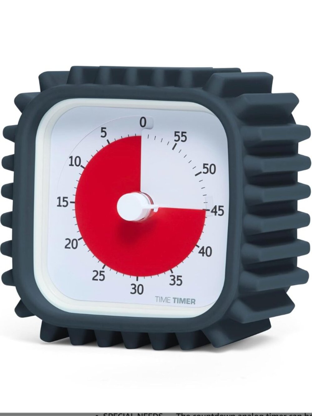 TIM TIMER 60 Minute Visual Countdown Timer with Tire Protective Case